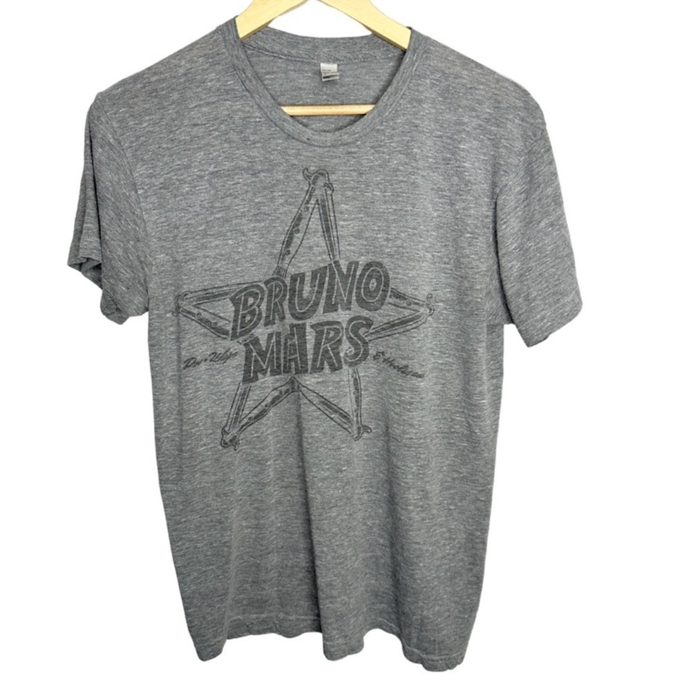 Bruno Mars Short Sleeve T Shirt in Grey Size M